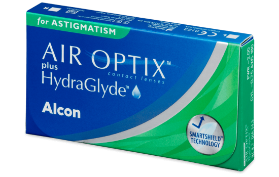 CONTACT LENSES AIR OPTIX HYDRAGLYDE ASTIGMATISM MONTHLY 3 PACK 